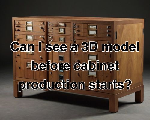 a 3D cabinet model