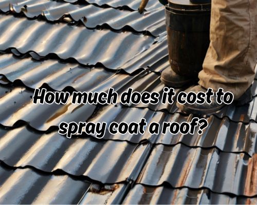 Roof in progress, painted by roofer.