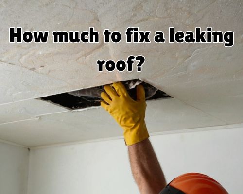 a roofer fixing out a leakage