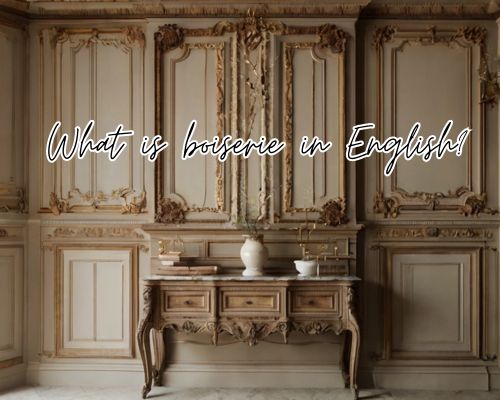 A boiserie work