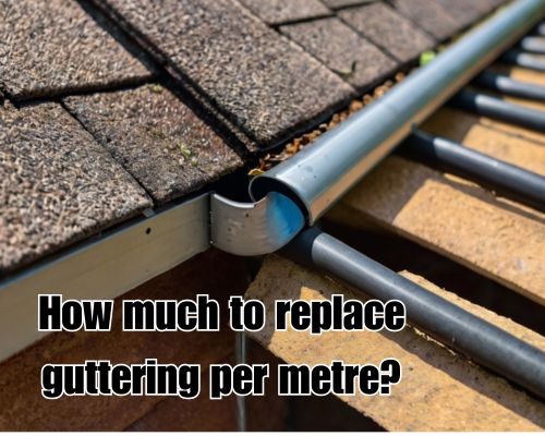 Gutter installed to prevent overflow.