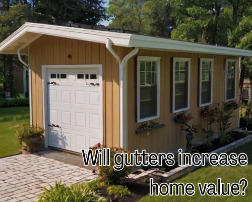 Guttering installed with perfect alignment.
