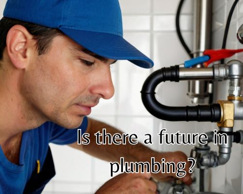 a plumbing working on