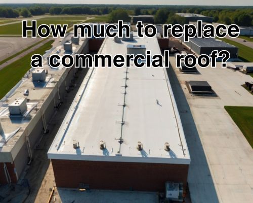 Flat roof with proper drainage.