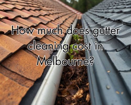 a dirty guttering for cleaning