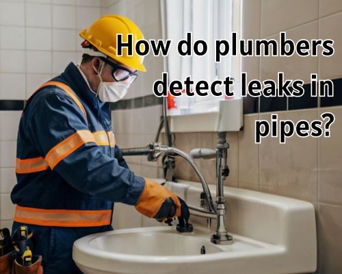 a plumber detected a leakage
