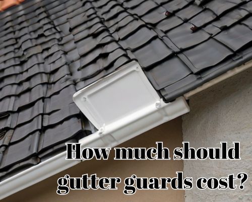 gutter guard work ongoing