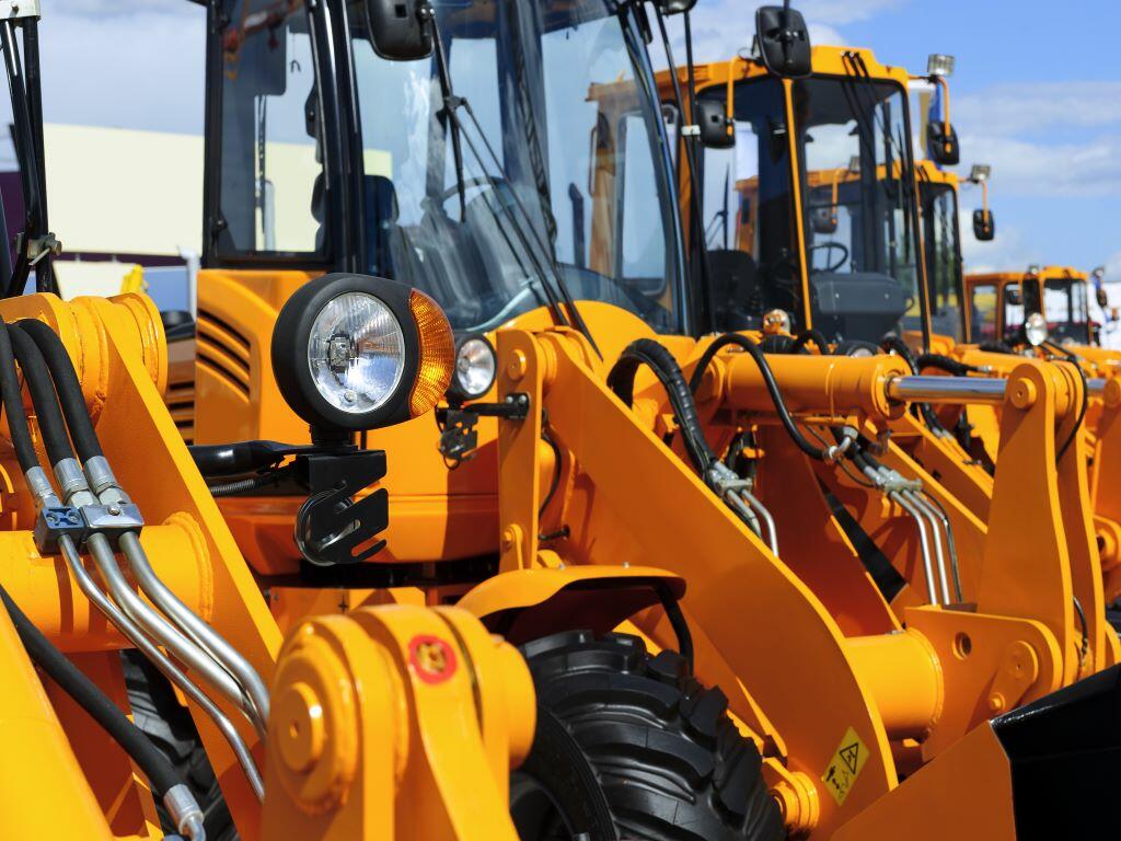 Forklift Wheel Chocks In Place
